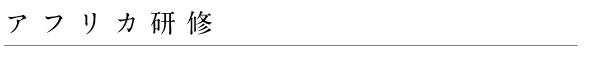 アフリカ研修2010